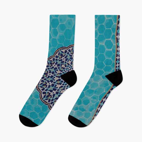 Item preview, Islamic Mosaic Art - Turquoise and Navy designed and sold by Sahel Designs.