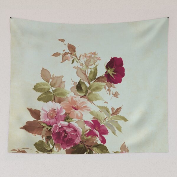 Item preview, VINTAGE ROMANTIC FLORAL RED/TEACHING IS MY THING TEACHING SQUAD designed and sold by wildwhimsical.