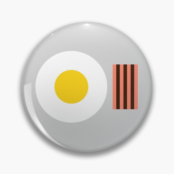 Item preview, Minimalist Fried Eggs with Bacon designed and sold by fogoosherie.