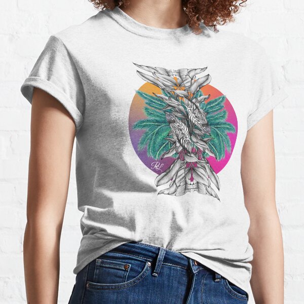 Zebra Palm Tree Classic T-Shirt