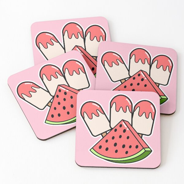 Item preview, Summer water melon Ice cream popsicle pattern sticker designed and sold by StarDust127.