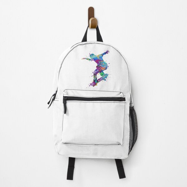 Item preview, Boy Skateboard Colorful Watercolor Silhouette designed and sold by LotusGifts.