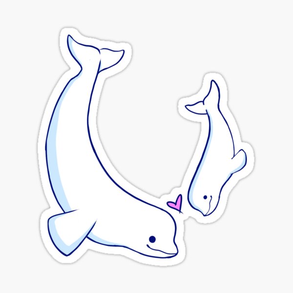 Sticker Beluga Whale Redbubble