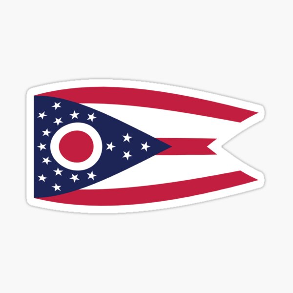 Ohio State Flag Sticker