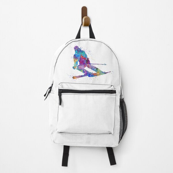 Artikelvorschau, Junge Skifahren Aquarell Geschenk entworfen und verkauft von LotusGifts.