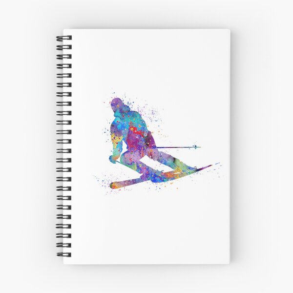 Item preview, Boy Skiing Watercolor Gift designed and sold by LotusGifts.