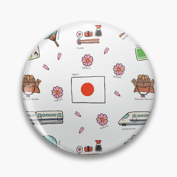 Item preview, Cute Japanese Culture Icons Hand Drawing Pattern 2 designed and sold by MariOyama.