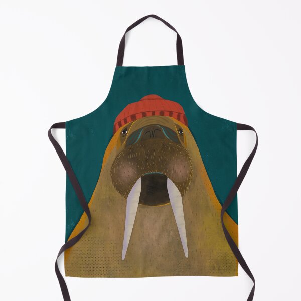 Item preview, I am the Walrus with a Red Hat - Cute Whimsical Walrus Art - Room Decor - Unique Gift - Quirky Art designed and sold by Kathy Osborne Studio.