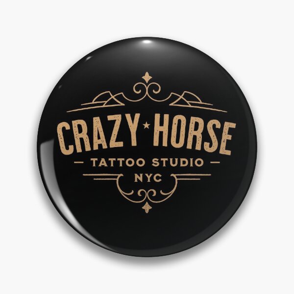 Item preview, Crazy Horse Tattoo Studio, NYC Gold designed and sold by omahatrading.