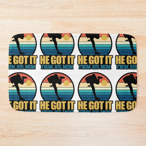 Item preview, He Got It From His Mom | Baseball Player designed and sold by GravitiTees.