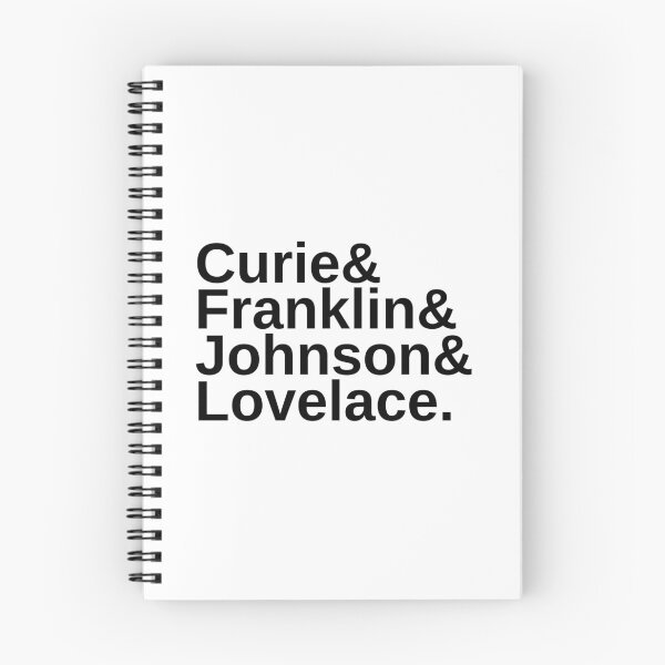 Item preview, Marie Curie, Rosalind Franklin, Katherine Johnson, and Ada Lovelace. designed and sold by jadedscientist.