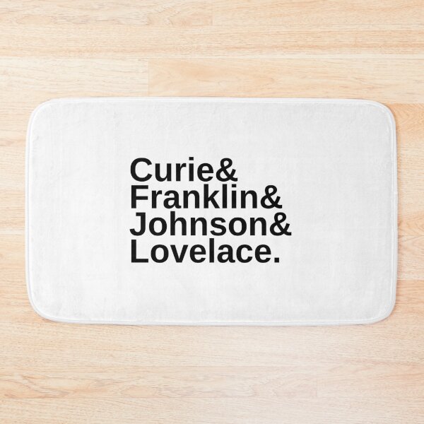 Item preview, Marie Curie, Rosalind Franklin, Katherine Johnson, and Ada Lovelace. designed and sold by jadedscientist.