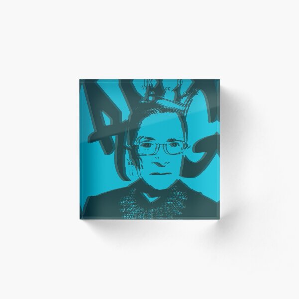 RBG - Teal Splash Acrylic Block