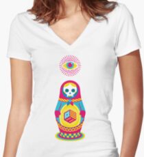 Blind Faith Women's Fitted V-Neck T-Shirt