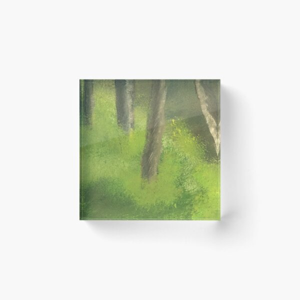 Item preview, Quietud en el bosque pintura al óleo pintada a mano designed and sold by UncleStuScience.