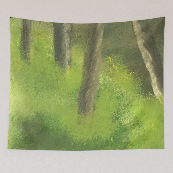 Item preview, Stillness In The Woods Hand Painted Oil Paint Painting designed and sold by UncleStuScience.