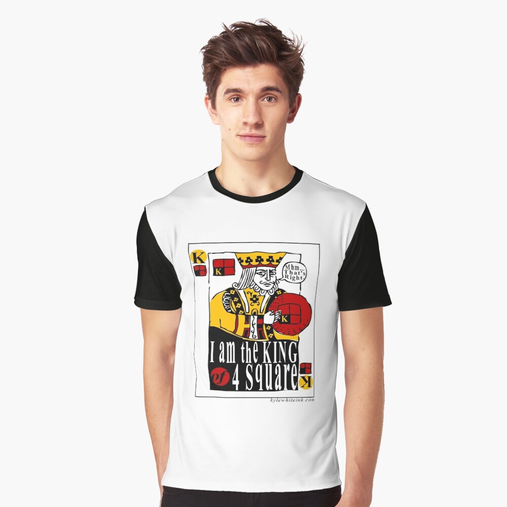 King of 4-Square Essential T-Shirt for Sale by KyleWhiteInk