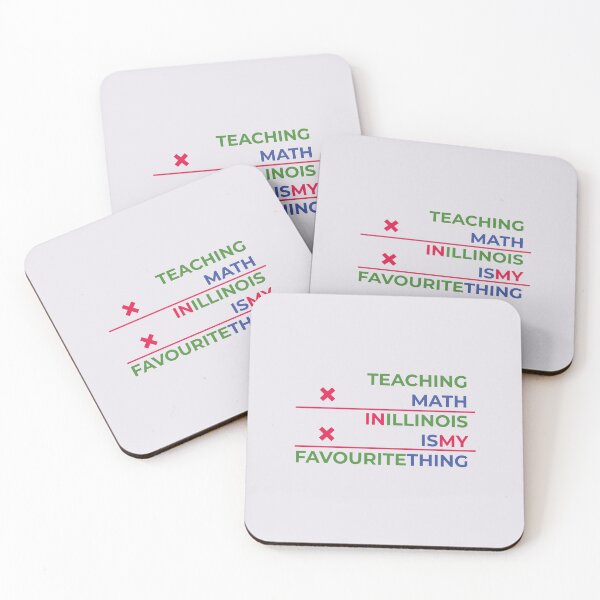 Item preview, Teaching math in Illinois is my favourite thing  designed and sold by Cat-designs.