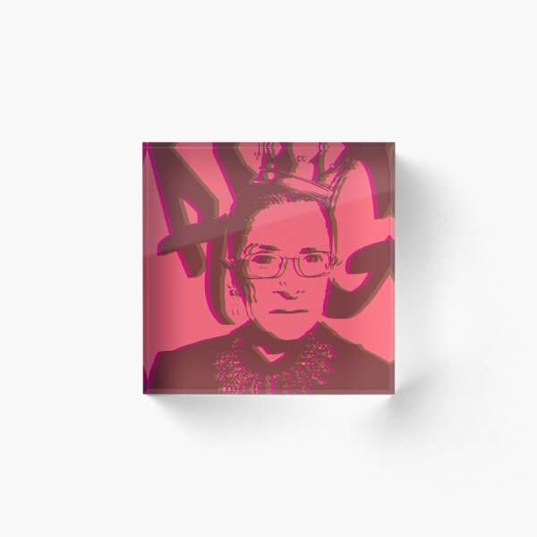 RBG - Rose with a hint of magenta Acrylic Block