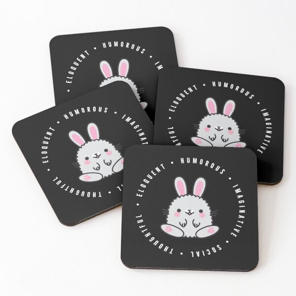 Item preview, cute chinese zodiac | rabbit | personality traits | eloquent, humorous, imaginative, social, thoughtful designed and sold by cocoCabot.