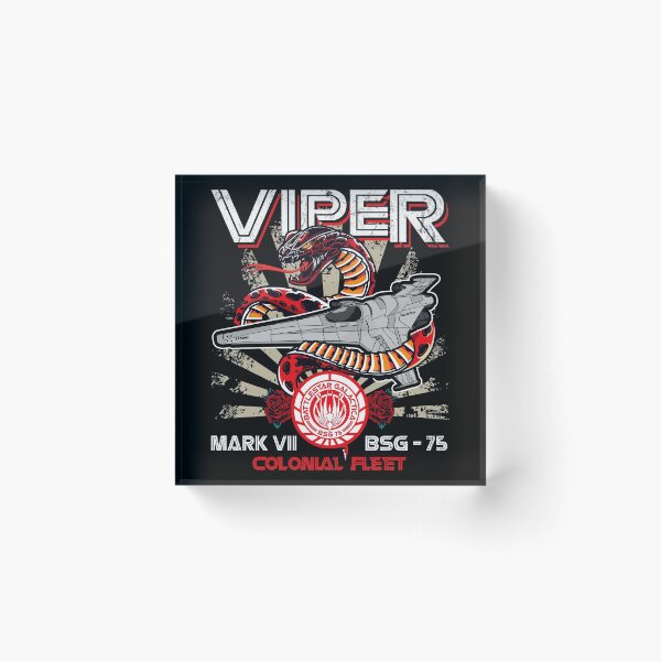 Artikelvorschau, Viper Mark VII BSG Kolonialflotte Kampfstern entworfen und verkauft von Alema Art.
