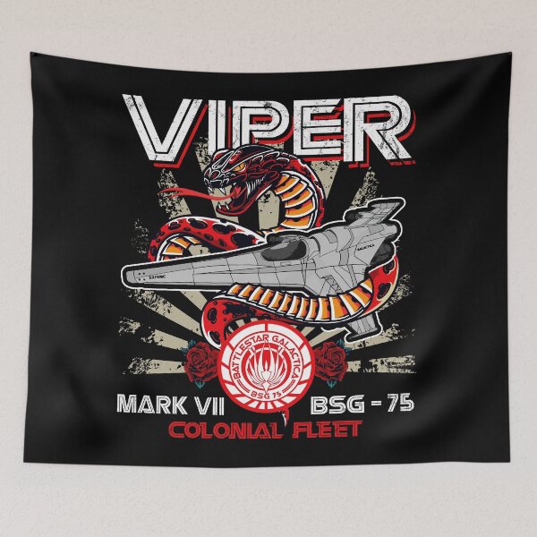 Item preview, Viper Mark VII BSG Colonial Fleet Battlestar designed and sold by Alema Art.