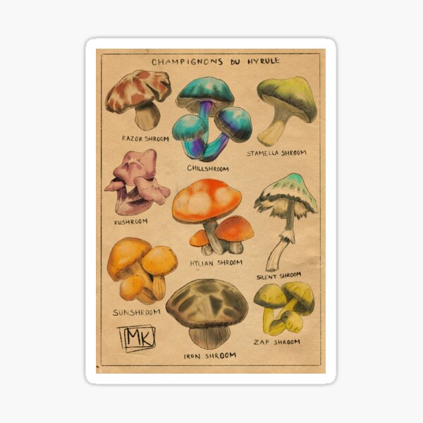 Champignons of Hyrule Sticker