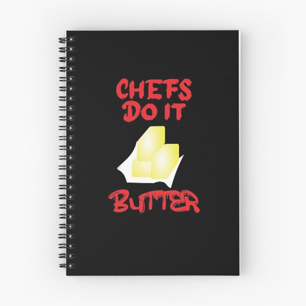 Item preview, Chefs Do It Butter. Humorous Pun Red Print  designed and sold by luvmhykdesigns.