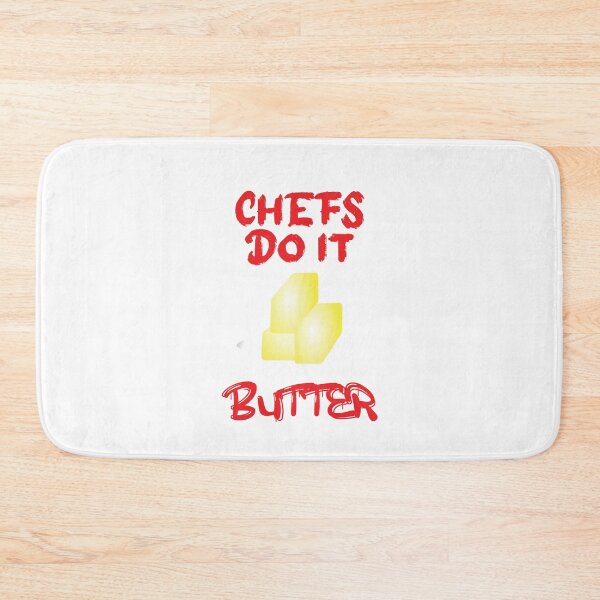 Item preview, Chefs Do It Butter. Humorous Pun Red Print  designed and sold by luvmhykdesigns.