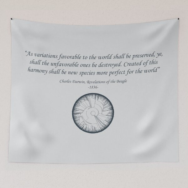 Item preview, Satirical Darwin Evolution Quote - Light designed and sold by DeepSpaceDesigns.