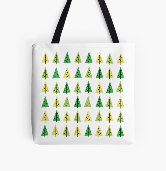 Trees All Over Print Tote Bag