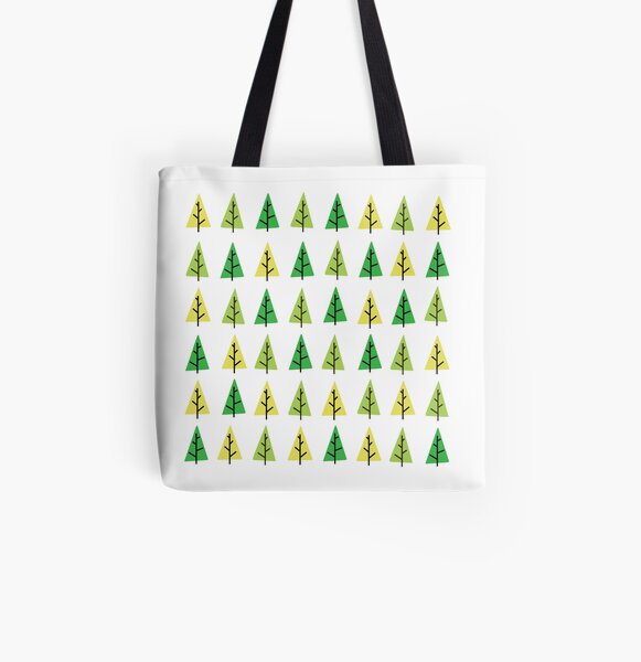 Trees All Over Print Tote Bag
