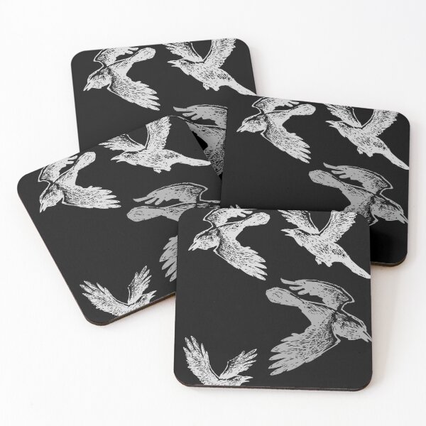 Item preview, Dark crow bird pattern designed and sold by TheWaterBirds.