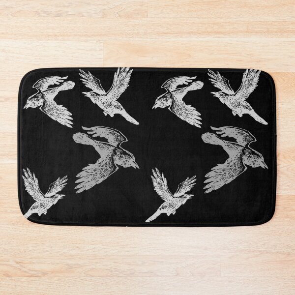 Item preview, Dark crow bird pattern designed and sold by TheWaterBirds.