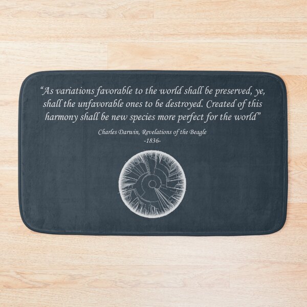 Item preview, Satirical Darwin Evolution Quote - Dark designed and sold by DeepSpaceDesigns.
