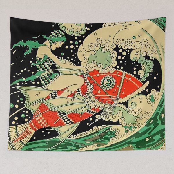 Item preview, “Water” Art Deco Magazine Cover By Jose Carlos designed and sold by PatricianneK.