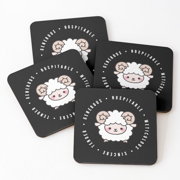 Item preview, cute chinese zodiac | sheep | personality traits | generous, hospitable, meticulous, sincere, tender designed and sold by cocoCabot.