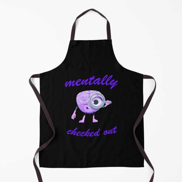 Item preview, Mentally Checked Out Funny Image Blue designed and sold by triangle-studio.