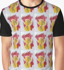 Abstract Movement- gold, red and yellow Graphic T-Shirt