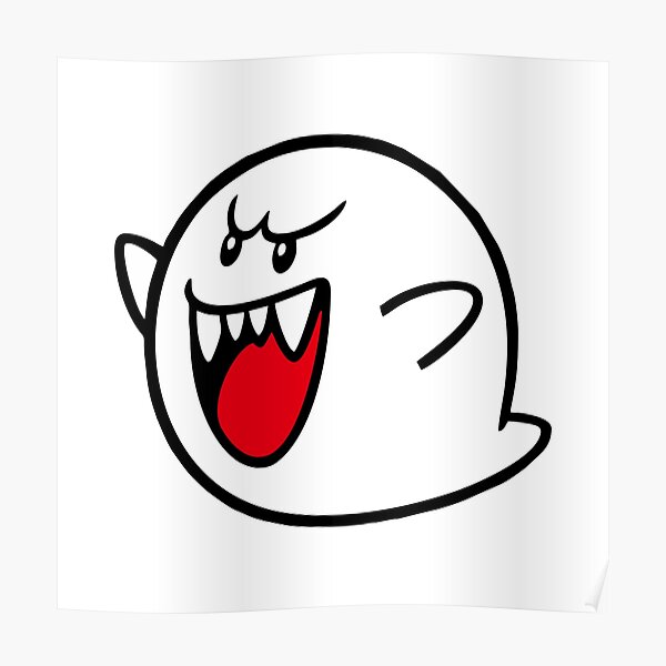 King Boo Face Posters | Redbubble