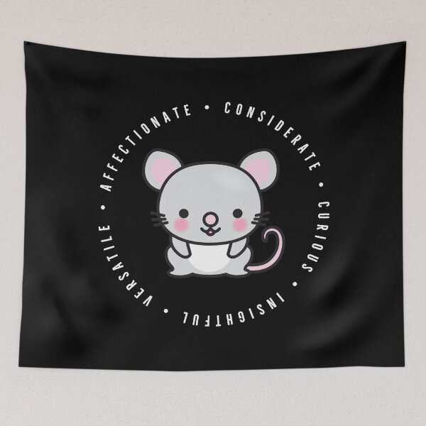 Item preview, cute chinese zodiac | rat | personality traits | affectionate, clever, considerate, insightful, versatile designed and sold by cocoCabot.