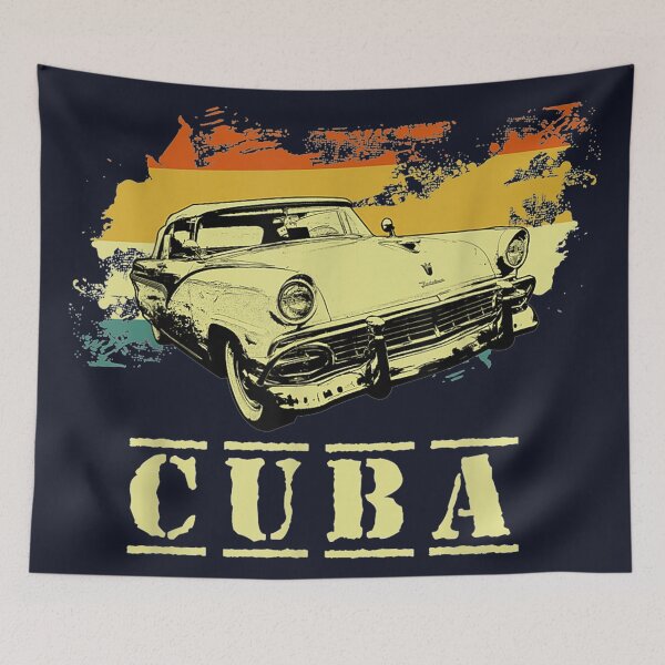 Item preview, Cuba 80s retro vintage summer sunset tropical vacation designed and sold by linhkaphung.