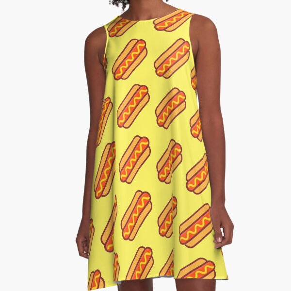 Vista previa del artículo con la obra «Patrón de Hot Dog», diseñado y vendido por Timegraf.