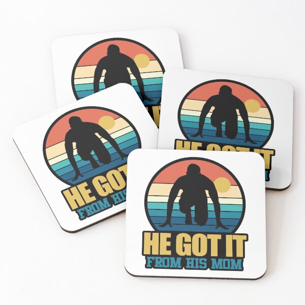 Item preview, He Got It From His Mom | Running Fan designed and sold by GravitiTees.