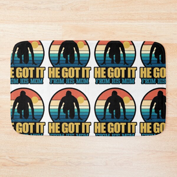 Item preview, He Got It From His Mom | Running Fan designed and sold by GravitiTees.