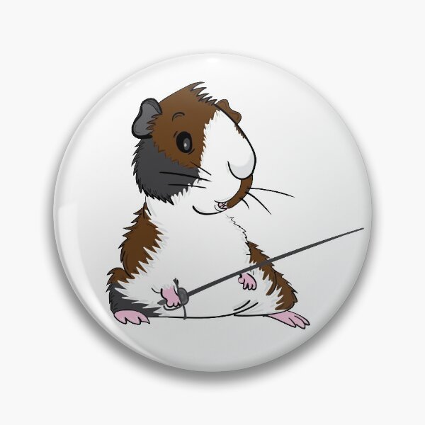 Item preview, Guinea pig fencer designed and sold by DoodleThrift.