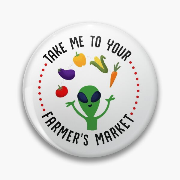 Item preview, Farmer's Market Alien designed and sold by Anna Fox.
