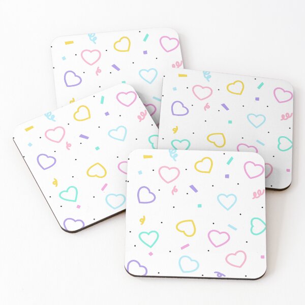 Item preview, Confetti Hearts Rainbow  designed and sold by ComfyMouse.