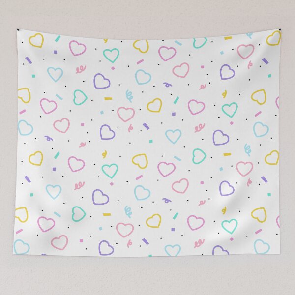 Item preview, Confetti Hearts Rainbow  designed and sold by ComfyMouse.