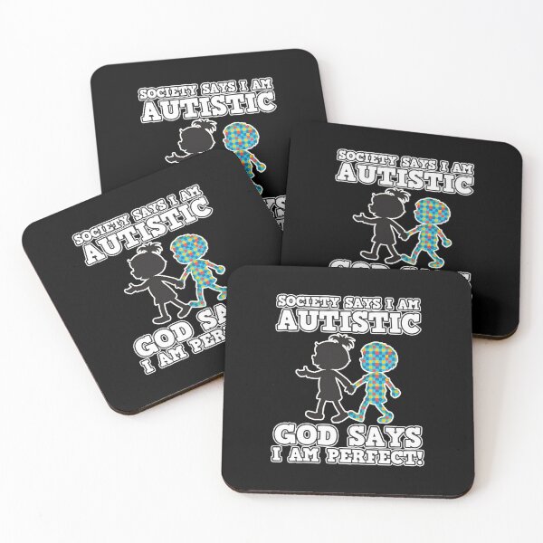 Item preview, Society Says I Am Autistic GOD Says I Am Perfect!  designed and sold by TTFMerch.
